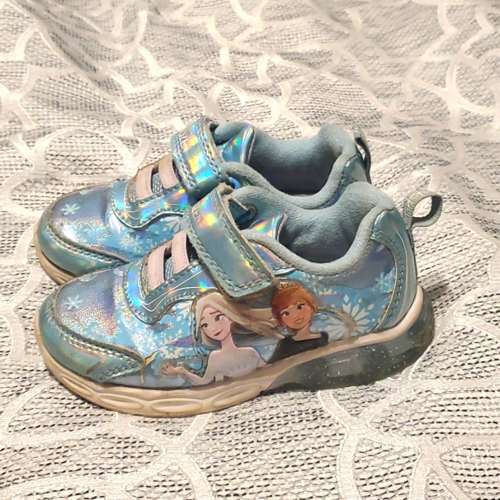 Girls Frozen Light Up Tennis Shoes